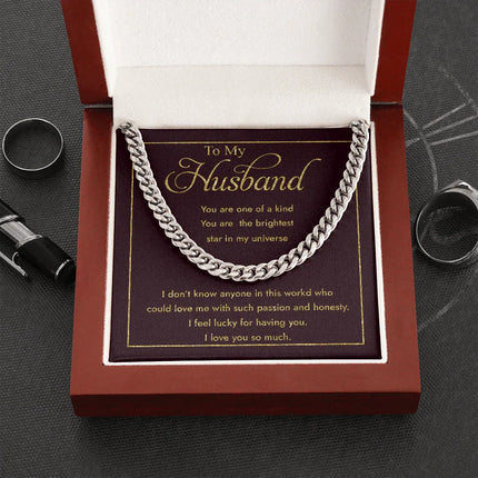 To My Husband You Are One Of A Kind Cuban SO33 - Charming Present