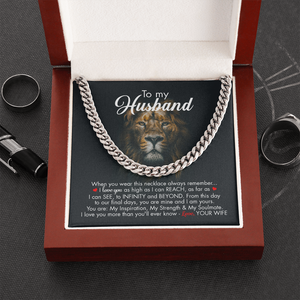 To My Husband - Infinity And Beyond - Cuban Link Chain KT09v2