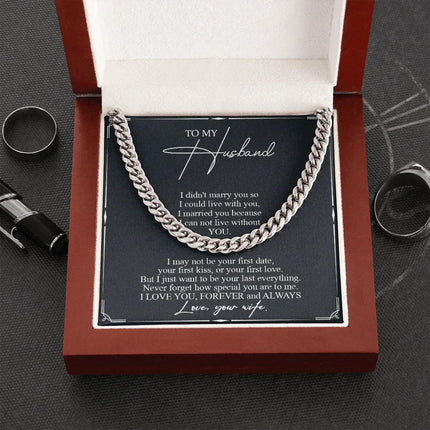 To My Husband - Never Forget How Special You Are To Me - Cuban Link Chain SO84T - Charming Present