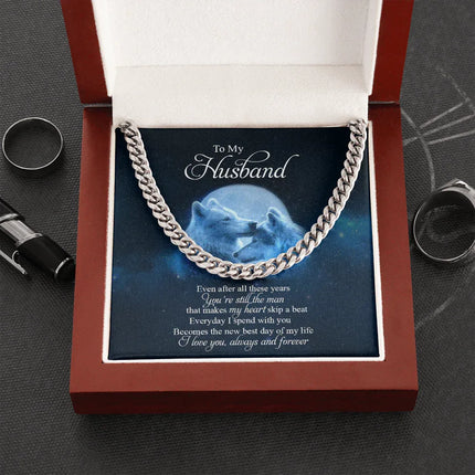 To My Husband You Are Still The Man That Makes My Heart Skip A Beat Cuban SO34 - Charming Present