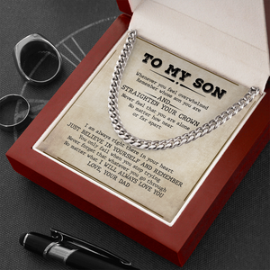 To My Son - I Will Always Love You - Cuban Link Chain SO73V