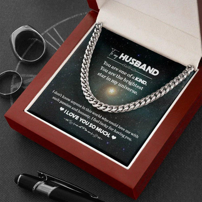 To My Husband - You Are One Of A Kind - Cuban Link Chain KT07 - Charming Present
