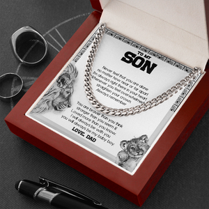 To My Son - I Will Always Be With You - Cuban Link Chain SO87T