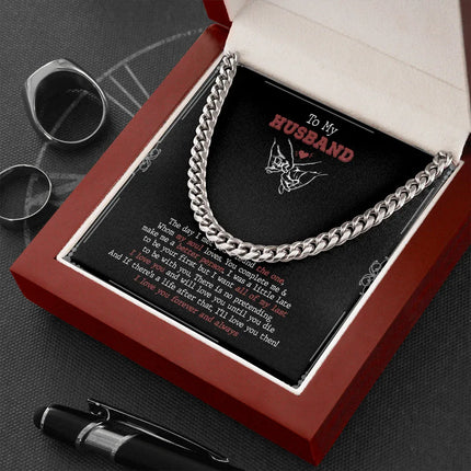 To My Husband - You Complete Me & I Love You - Cuban Link Chain SO92V - Charming Present
