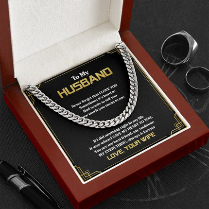 To My Husband - You Are My Everything - Cuban Link Chain SO83T - Charming Present