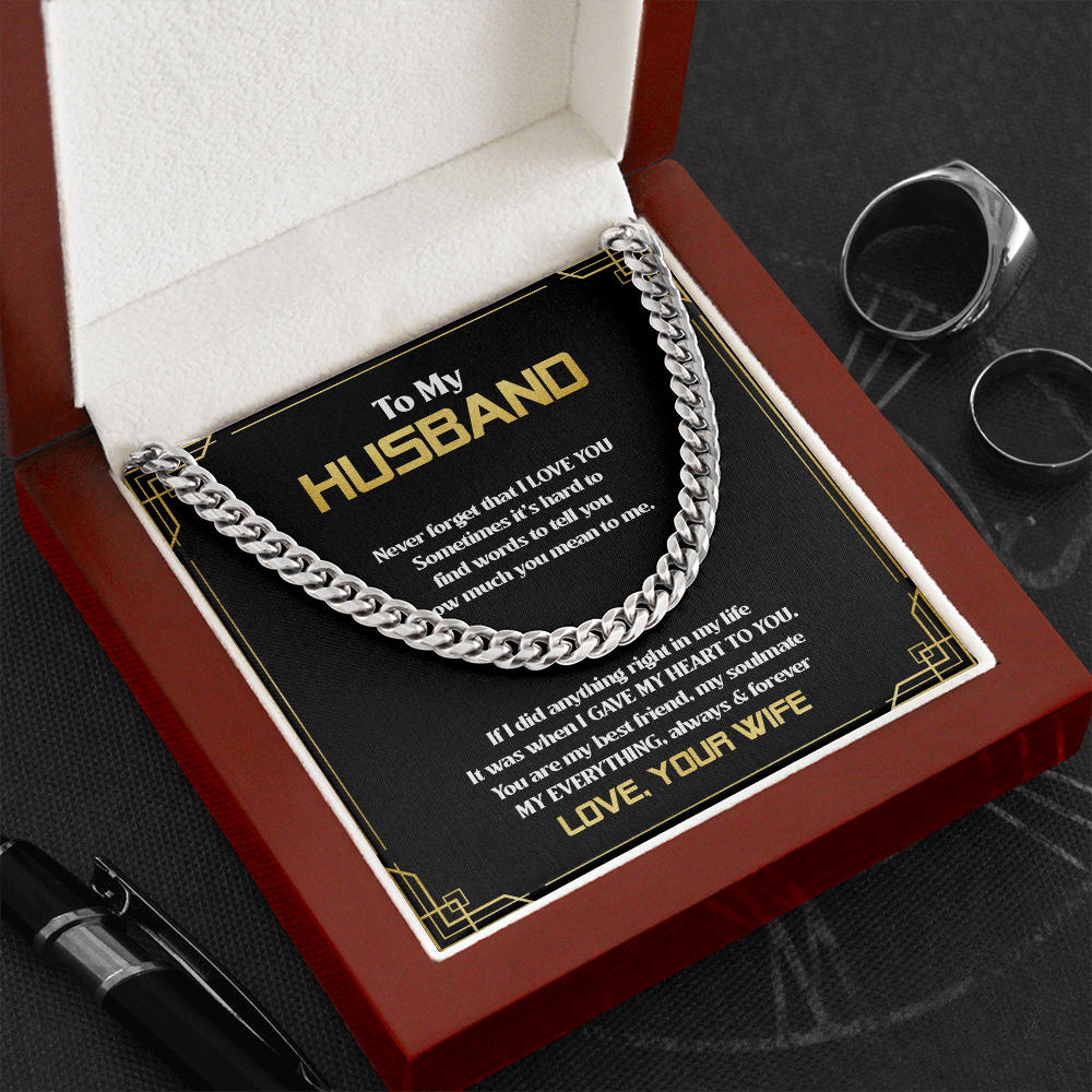 To My Husband - You Are My Everything - Cuban Link Chain SO83T
