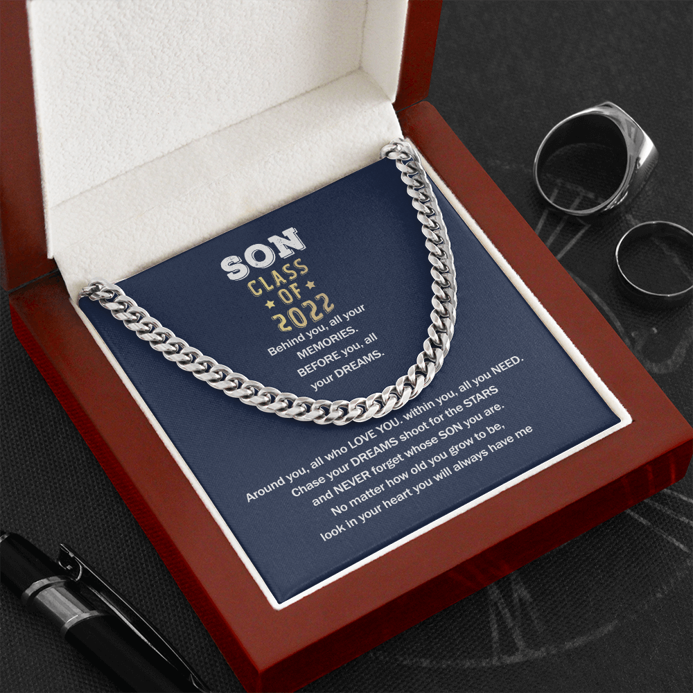 To My Son - You Will Always Have Me Graduation - Cuban Link Chain SO79V