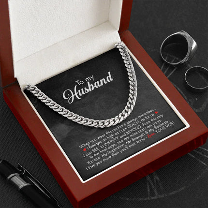 To My Husband - Infinity And Beyond - Cuban Link Chain KT09 - Charming Present