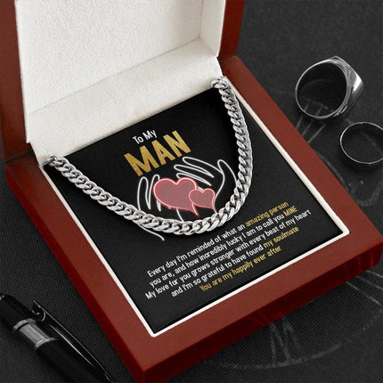 To My Man - You Are My Happily Ever After - Cuban Link Chain SO94T - Charming Present