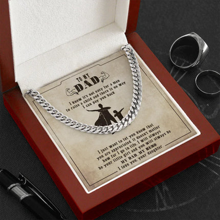 To My Dad - You Will Always Be My Dad & My Hero - Cuban Link Chain SO133V - Charming Present