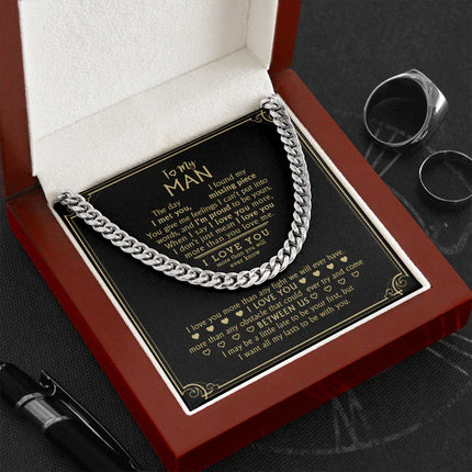 To My Man - My Missing Piece - Cuban Link Chain KT10 - Charming Present