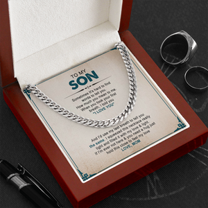 To My Son - You Mean The Word To Me - Cuban Link Chain SO93V