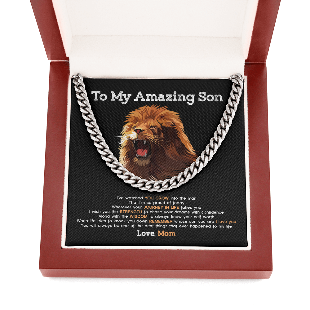 To My Son - You Will Always The Best Things To My Life- Cuban Link Chain SO99T