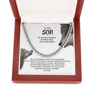 To My Son - My Little Boy Forever - Cuban Link Chain SO98V