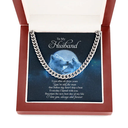 To My Husband You Are Still The Man That Makes My Heart Skip A Beat Cuban SO34 - Charming Present