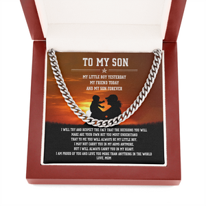 To My Son - I Am Proud Of You - Cuban Link Chain SO84