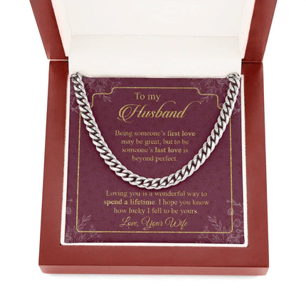 To My Husband Loving You Is A Wonderful Way To Spend A Lifetime Cuban SO35 - Charming Present