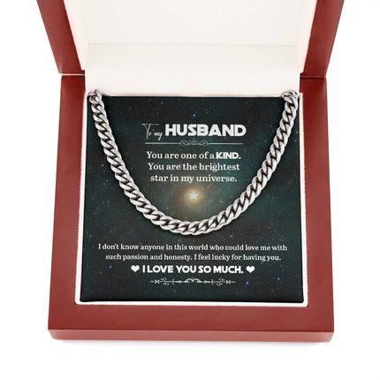 To My Husband - You Are One Of A Kind - Cuban Link Chain KT07 - Charming Present