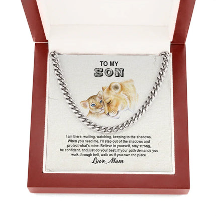 To My Son - Believe In Yourself And Do Your Best - Cuban Link Chain SO106V - Charming Present