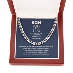 To My Son - You Will Always Have Me Graduation - Cuban Link Chain SO79V