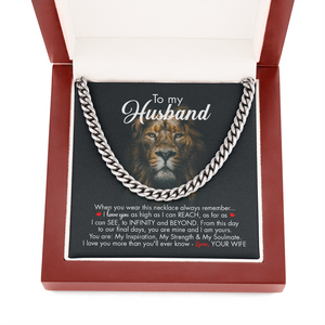 To My Husband - Infinity And Beyond - Cuban Link Chain KT09v2