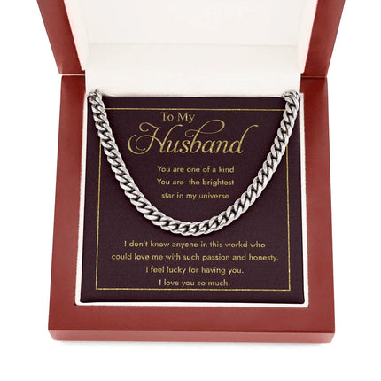 To My Husband You Are One Of A Kind Cuban SO33 - Charming Present