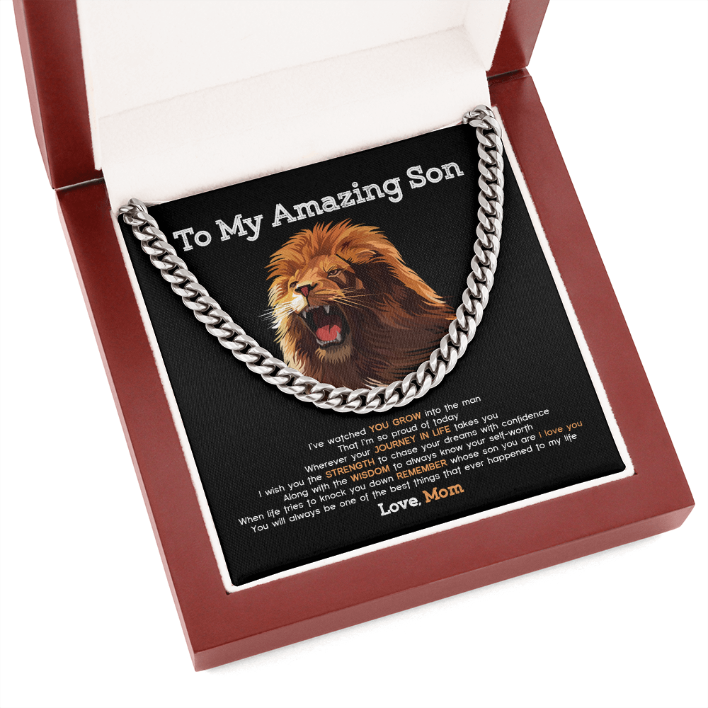 To My Son - You Will Always The Best Things To My Life- Cuban Link Chain SO99T