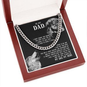 To My Dad I - Will Always Your Little Boy - Cuban Link Chain SO129V