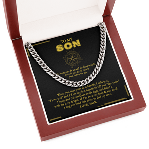 To My Son - Loved More Than You Know - Cuban Link Chain SO108V