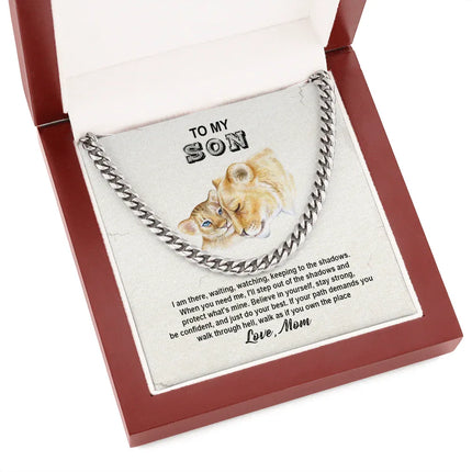 To My Son - Believe In Yourself And Do Your Best - Cuban Link Chain SO106V - Charming Present