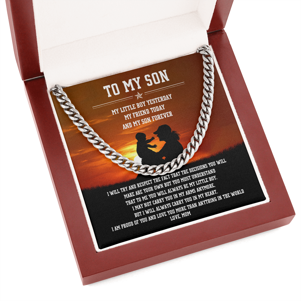 To My Son - I Am Proud Of You - Cuban Link Chain SO84