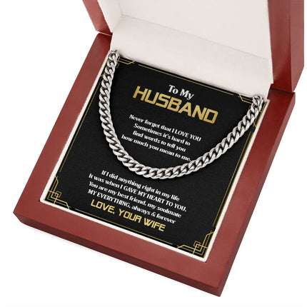 To My Husband - You Are My Everything - Cuban Link Chain SO83T - Charming Present