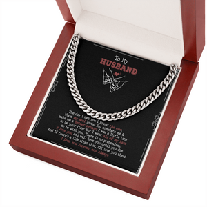 To My Husband - You Complete Me & I Love You - Cuban Link Chain SO92V