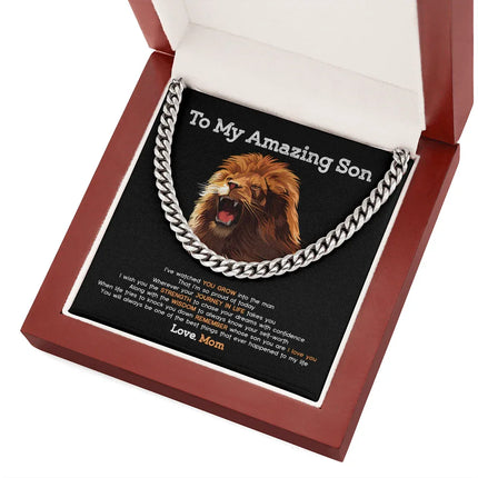 To My Son - You Will Always The Best Things To My Life- Cuban Link Chain SO99T - Charming Present