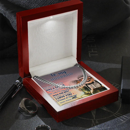To My Husband Meeting You Was Fate Cuban Link Chain SO13v5 - Charming Present