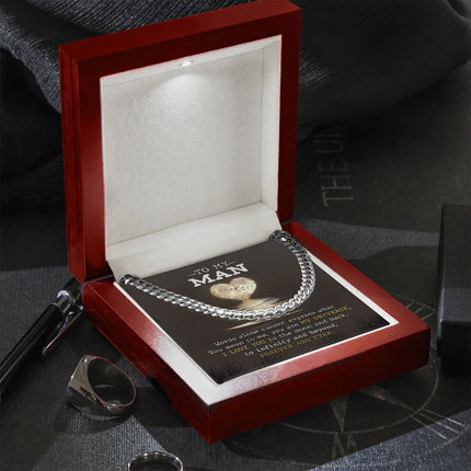 To My Man - I Love You Forever & Ever - Cuban Link Chain SO81V - Charming Present