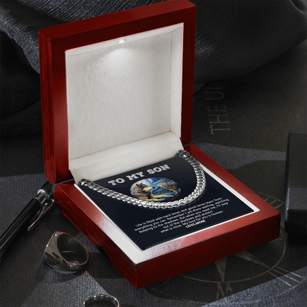 To My Son - My Love For You Is Forever - Cuban Link Chain SO109V