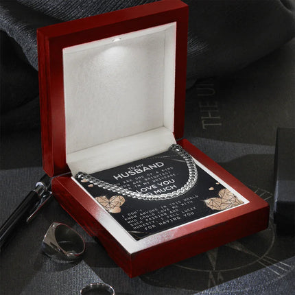 To My Husband - I Love You So Much - Cuban Link Chain KT20 - Charming Present