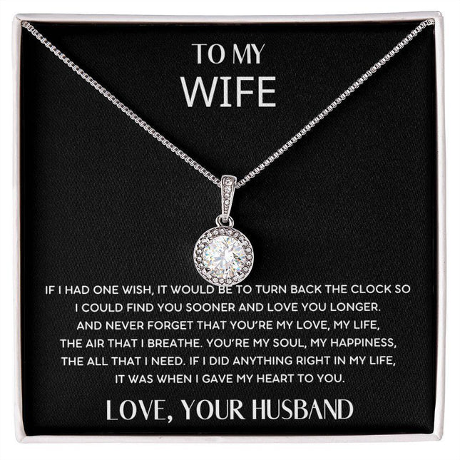 HUSBAND WIFE - YOU'RE MY SOUL, MY HAPPINESS - ETERNAL HOPE NECKLACE - Charming Present