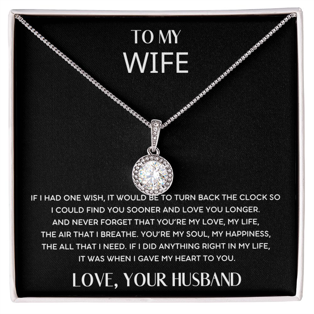 HUSBAND WIFE - YOU&#39;RE MY SOUL, MY HAPPINESS - ETERNAL HOPE NECKLACE