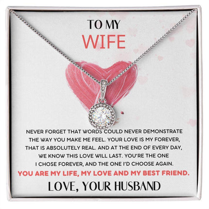 HUSBAND WIFE - THE ONE I'D CHOOSE AGAIN - ETERNAL HOPE NECKLACE - Charming Present