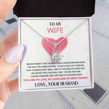 HUSBAND WIFE - THE ONE I'D CHOOSE AGAIN - ETERNAL HOPE NECKLACE - Charming Present