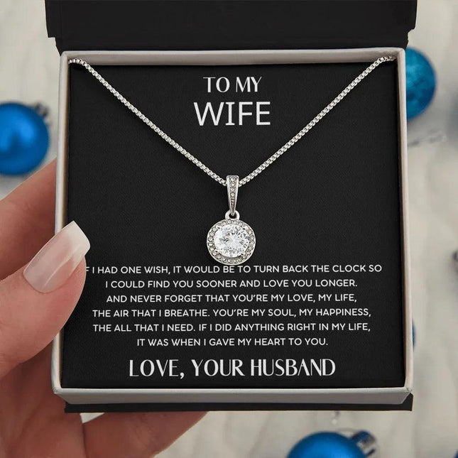 HUSBAND WIFE - YOU'RE MY SOUL, MY HAPPINESS - ETERNAL HOPE NECKLACE - Charming Present