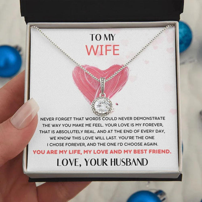 HUSBAND WIFE - THE ONE I'D CHOOSE AGAIN - ETERNAL HOPE NECKLACE - Charming Present