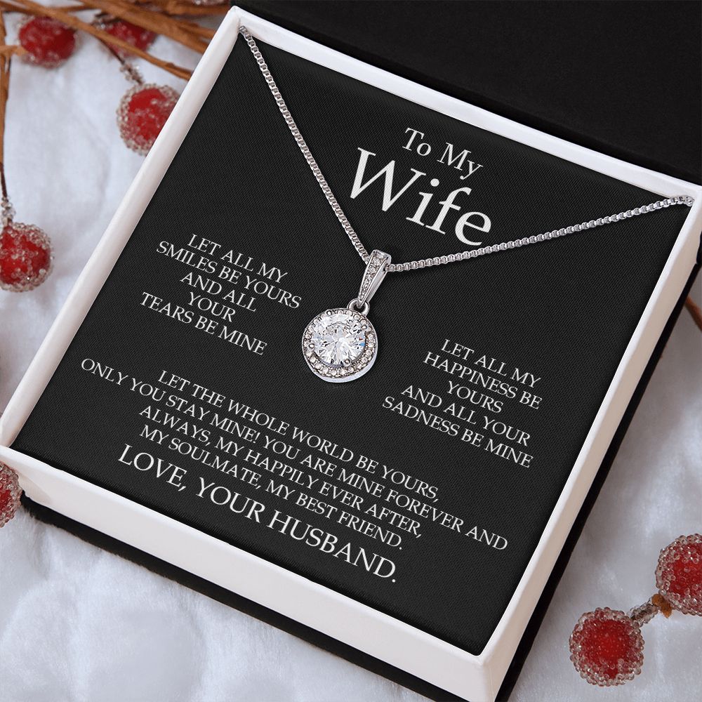 Husband Wife - My Soulmate My Best Friend - Eternal Hope Necklace