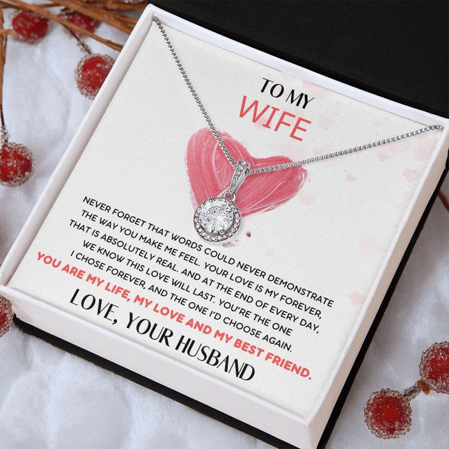 HUSBAND WIFE - THE ONE I'D CHOOSE AGAIN - ETERNAL HOPE NECKLACE - Charming Present