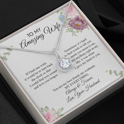 To My Amazing Wife - Love You Longer - Necklace SO20v5 - Charming Present