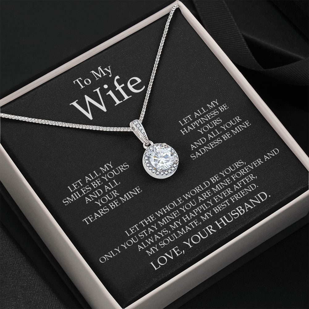 Husband Wife - My Soulmate My Best Friend - Eternal Hope Necklace
