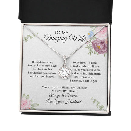 To My Amazing Wife - Love You Longer - Necklace SO20v5 - Charming Present