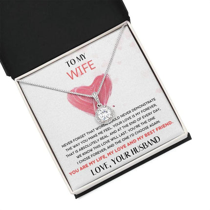 HUSBAND WIFE - THE ONE I'D CHOOSE AGAIN - ETERNAL HOPE NECKLACE - Charming Present